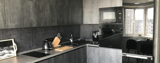 Кухня «Стоунхендж» в ЖК «Минск Мир»