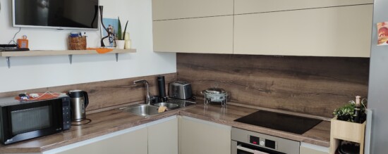 Угловая кухня «Неаполь» в ЖК «Новая Боровая»