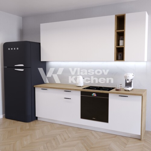 Прямая кухня «Сканди» в ЖК Минск Мир