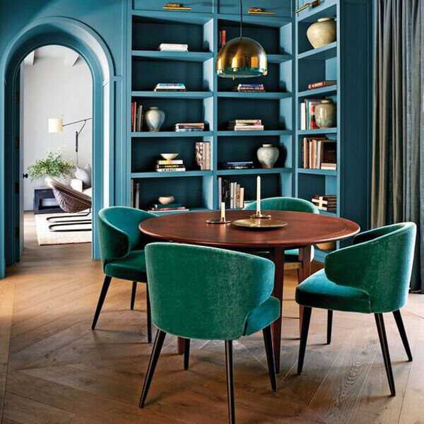 интерьер с оттенками драгоценных камней