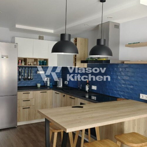 Угловая кухня и пеналы на заказ ЛДСП Sm’art ЖК «Минск Мир»